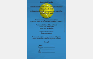 #Tennis - Stage vacances de février