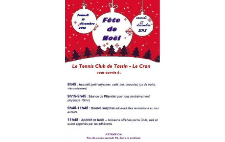 #TENNIS - Retour sur Fête de Noël