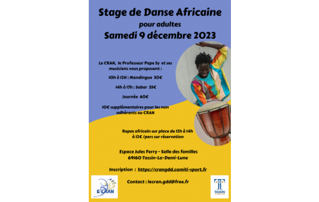 Danse Africaine : Stage